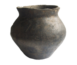 Vase biconique à fond plat
