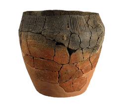 Vase ovoïde de style Kerugou à carène haute