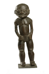 Statuette masculine en bois de Nouvelle Calédonie